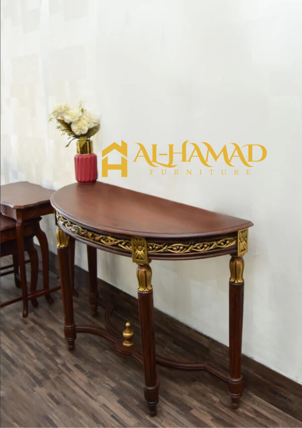 Wooden Chain Round Console - Image 2