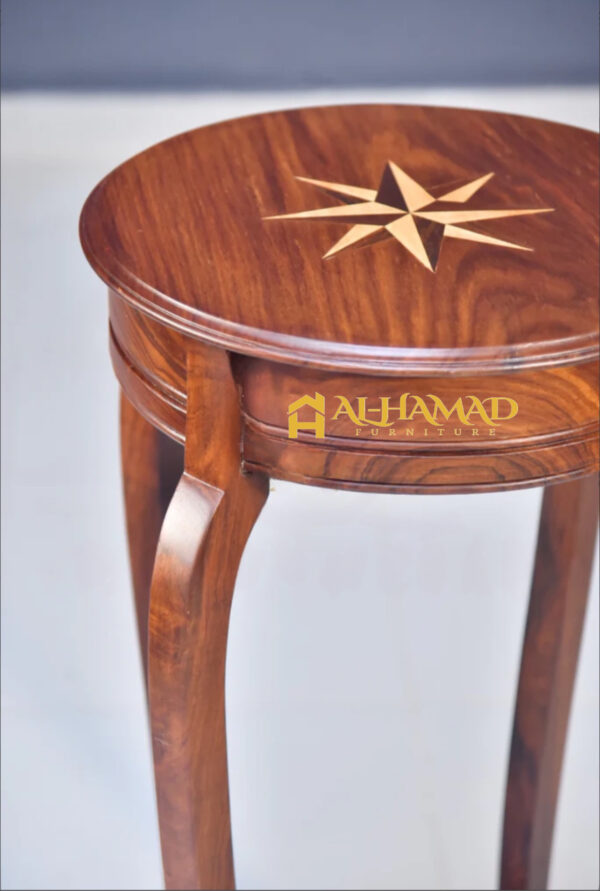Sheesham Wood Star Flower Tables - Image 5