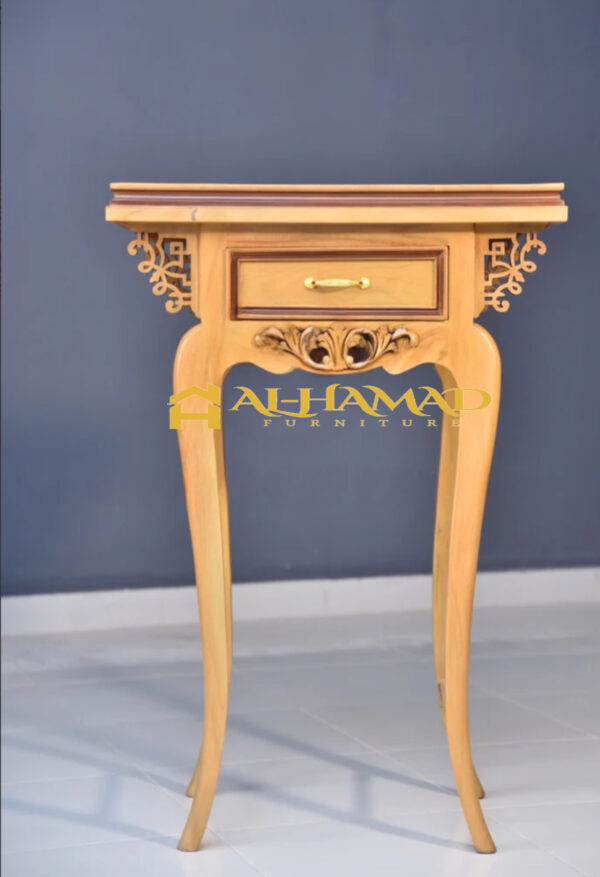 Wooden Beige Color Flower Tables - Image 3