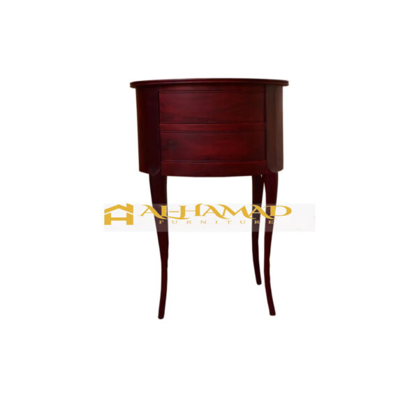 Wooden Maroon Mother Of Pearl Tables - Image 2