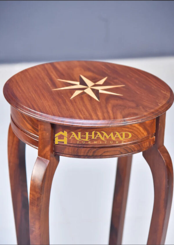 Sheesham Wood Star Flower Tables - Image 3