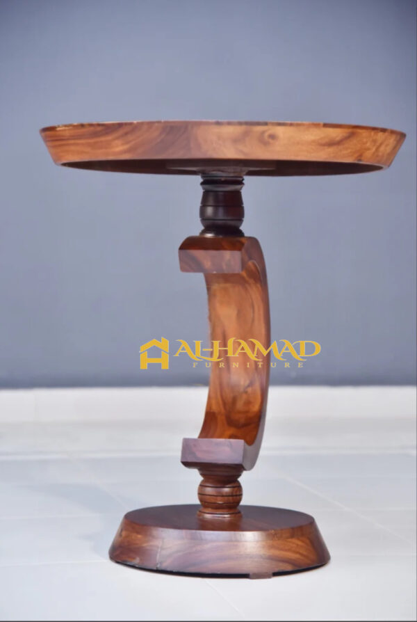 Wooden Colour Full inlay polish Flower Table - Image 3