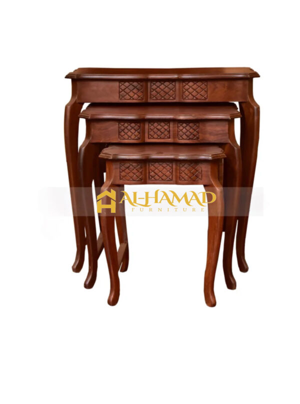 Sheesham Wood Snow Nesting Tables - Image 2