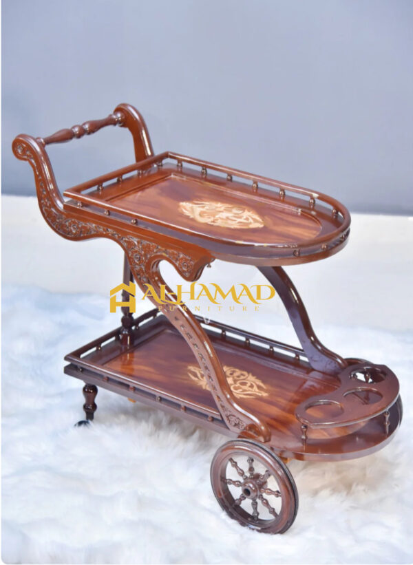 Duke Hand Carved Tea Trolley