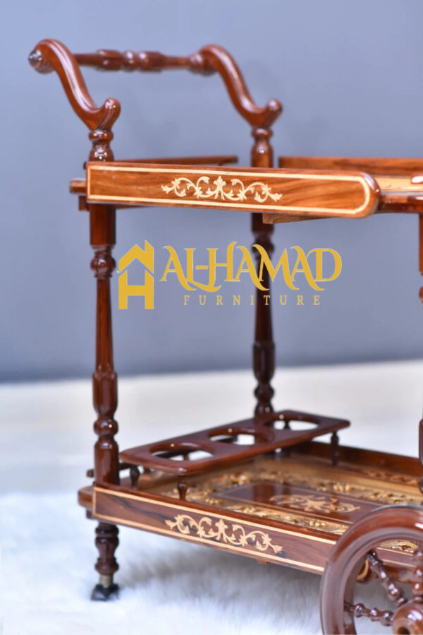 Wooden Tea Trolley Inlay - Image 4