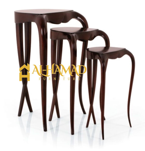 Wooden Italian Nesting Table - Image 3