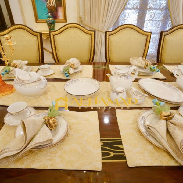 Shield Back Dining Table Set - Image 4