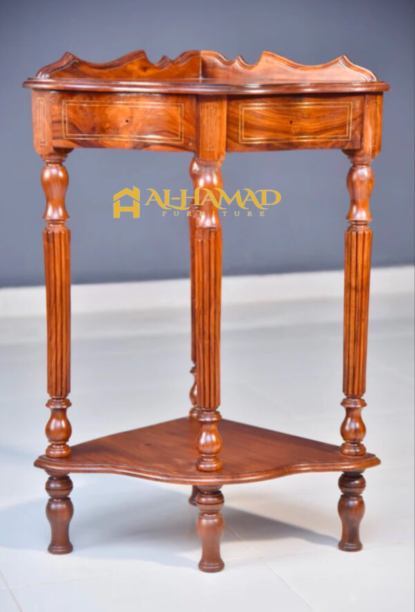 Wooden Drawer Corner Table - Image 5