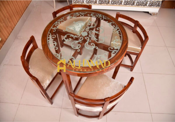 Wooden Rod Dinning Table