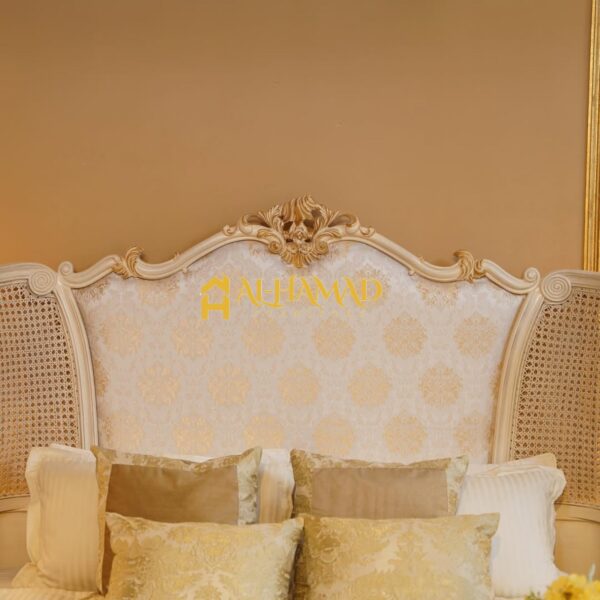 French Gold & White Bed Set - Image 6