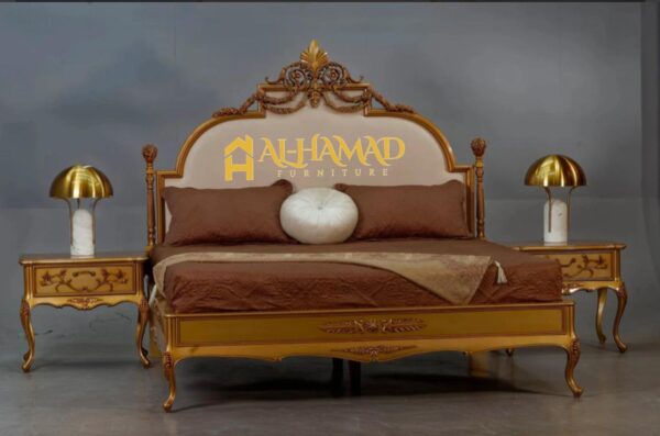 Crown Gold Bed Set