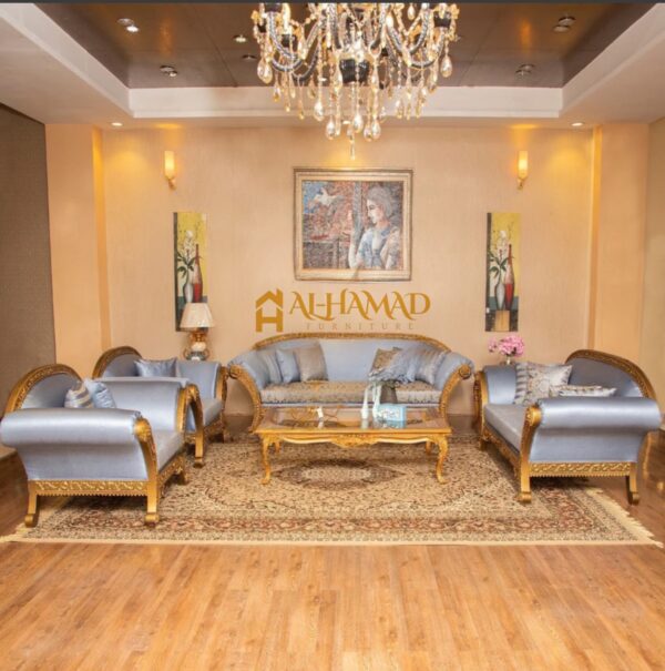 Italian Gold Sofa - Image 2