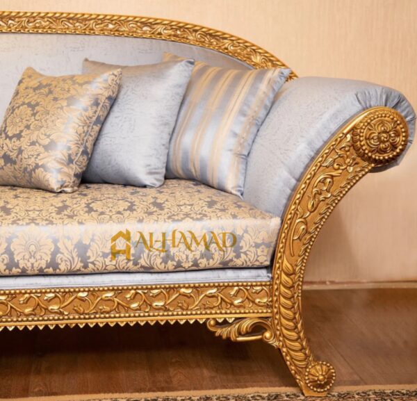 Italian Gold Sofa - Image 3