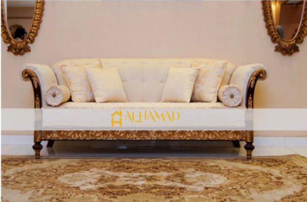 French Gold Sofa - Image 5