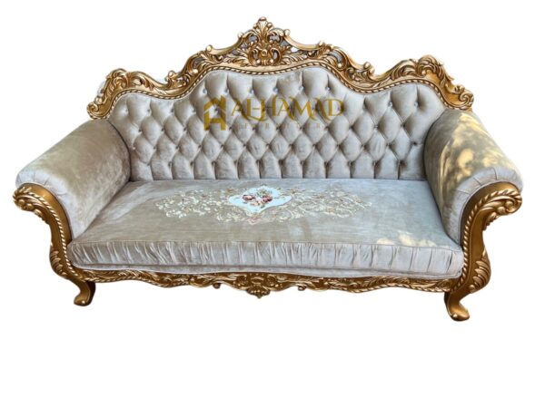 Wooden Chain Carving Sofa