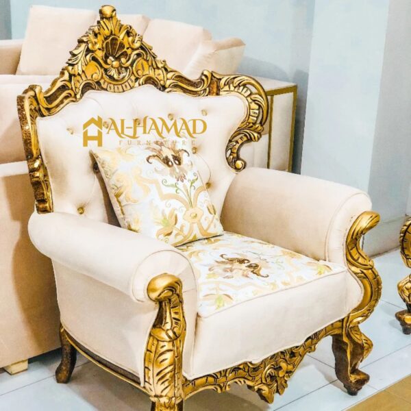 Royal Antique Gold Sofa - Image 2