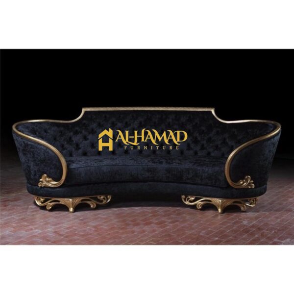 Black & Gold Antique Deewan