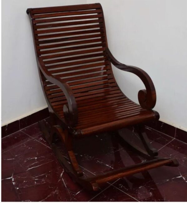 Wood Plank Rocking Chair 