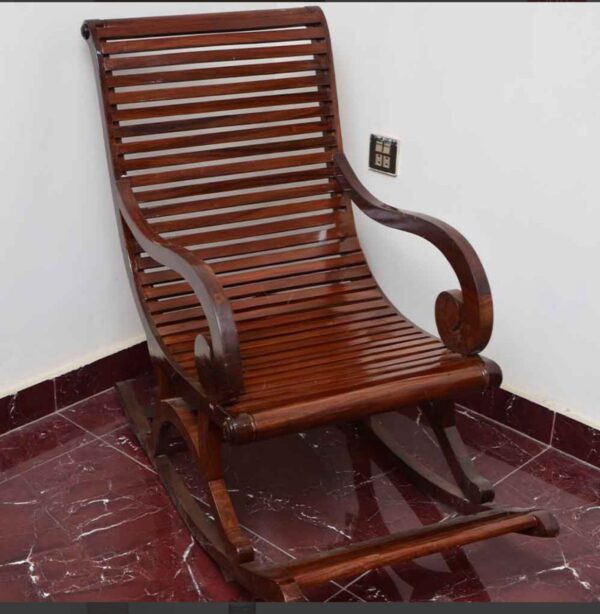 Wood Plank Rocking Chair  - Image 3